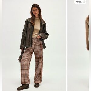 Free People plaid pants
